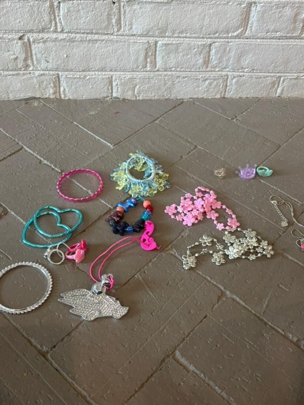 Kids' Costume Jewelry Lot Bangles, Necklaces, Rings & Charms (Target & More
